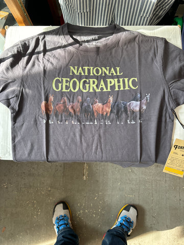 National Geographic X Parks Project LS & SS Nat Geo Horses Tee T-Shirt