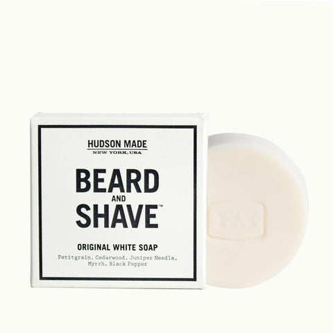 Hudson Made - Original White Beard & Shave Soap - Cabin Fever Outfitters