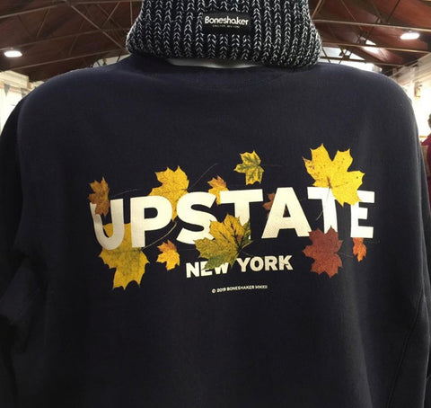 Upstate Fall Leaves Crew Sweatshirt