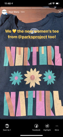 Nurture Nature Flower Parks Project Women's Tee - Cabin Fever Outfitters