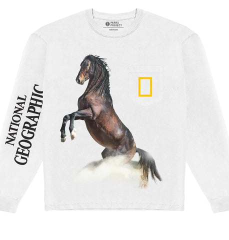 National Geographic X Parks Project LS & SS Nat Geo Horses Tee T-Shirt