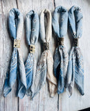 Boots Are My Roots - Denim Hues Hand Dyed Bandanas 