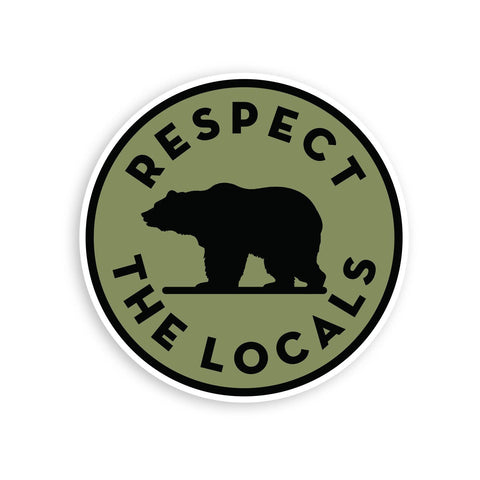 Squatchy - Respect The Locals Sticker