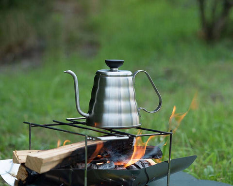 HARIO USA - Outdoor V60 "Buono" Metal Drip Kettle, 700ml Silver