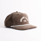 Endless August Supply Co. - Customizable Arch City Corduroy Hat | Name Drop Hat: Navy/yellow