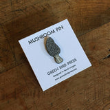 Morel Mushroom Enamel Pin