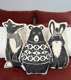 Fox & Fables - Printed Pillows - Woodland Animals: Bear