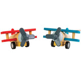 US Toy Company - Wooden Pull Back Glider Plane 12 Unit Display