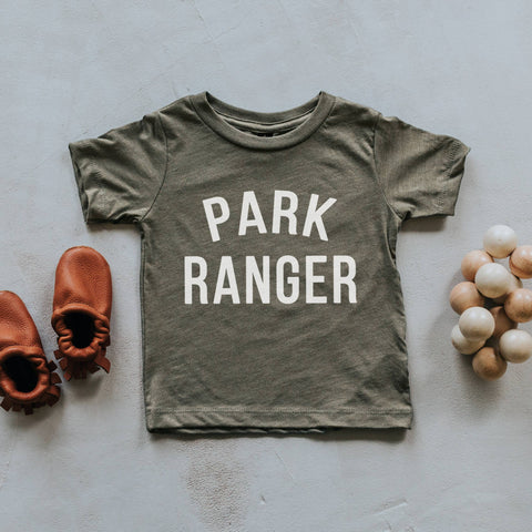 Gladfolk - Olive Park Ranger Kids Tee: Youth Small