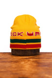 Upstate Stock - Jacquard Embroidered Beanie -  Yellow Leaf