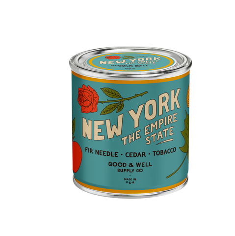 Good & Well Supply Co. - New York State Soy Candle : 1/2 Pint / Cotton Wick