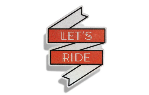 Thousand - Reflective Stickers- US: Let's Ride / One Size