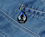 Squatchy - Enamel Pin, Bigfoot Believe | Sasquatch Lapel Pin