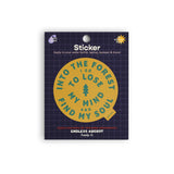 Endless August Supply Co. - Into The Forest Sticker | Vinyl Sticker | Yellow: Sticker Only