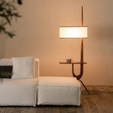 VIVZONE - Giraffe Soild Wood Tray Table Floor Lamp