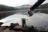 HARIO USA - Outdoor V60 Metal Coffee Server, 500ml Silver