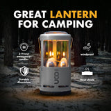 UCO Gear - Candlelier Candle Lantern: Burgundy / Painted Aluminum