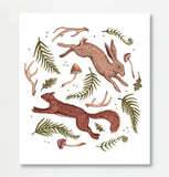Fox & Fables - Art Print - Forest Floor