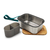 Lunch Box - Stainless Steel Airtight Sandwich Box Large: Orange
