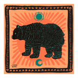 Land & She - Sunset Bear Sticker