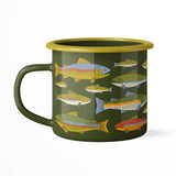 Trek Light - Enamel Coffee & Camp Mug | Trout | 16oz