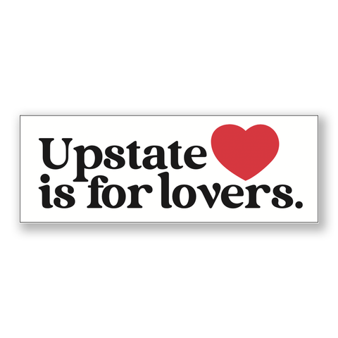 Compas Life - Upstate is for Lovers Classic Bumper Sticker