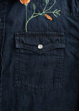 Iron & Resin - Field Denim Shirt: Indigo / XX-Large