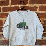 Barefoot Baby - "Drive" Green Tractor Farm Kid Western Country Boy Clothing: Youth M (8-10)