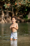 Of One Sea - Kid’s Townshort Boardshorts in Pinstripe: Pinstripe / 0/1