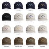 Endless August Supply Co. - Customizable Arch City Cotton Hat | Name Drop Hat: Bone/burgundy
