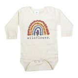 Barefoot Baby - "Wildflower" Baby girl Nature Clothing Rainbow Newborn: 12-18 months / Short sleeves