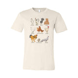 Barefoot Baby - ADULT Chicken Breed Country Farm Tee: Unisex M