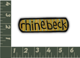 Hudson Illustration Co - About Town Co - Destination: Rhinebeck New York - Sticker or Magnet - Gold and Teal: Magnet