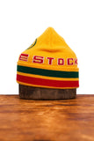 Upstate Stock - Jacquard Embroidered Beanie -  Yellow Leaf