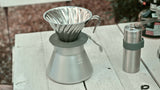 HARIO USA - Outdoor V60 Metal Coffee Server, 500ml Silver