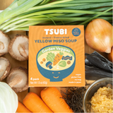 TSUBI Soup - Yellow Miso with Garden Veggies 4 Pack 