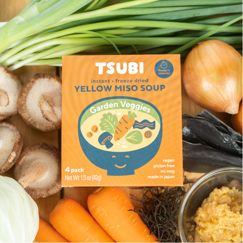 TSUBI Soup - Yellow Miso with Garden Veggies 4 Pack 