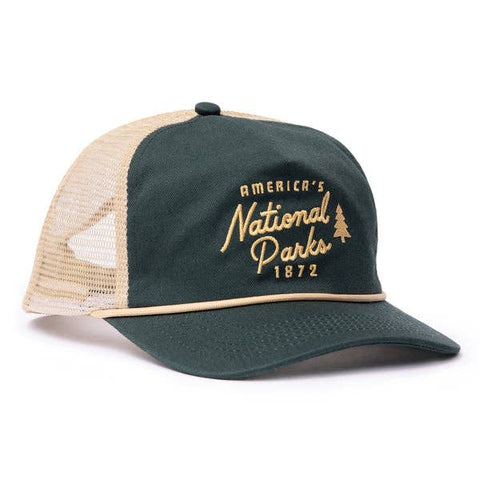 The Landmark Project - National Parks Trucker Hat: Spruce/Khaki