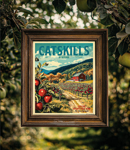 Barnaby Black - AUTUMN IN THE CATSKILLS TRAVEL POSTER