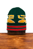 Upstate Stock - Jacquard Embroidered Beanie -  Green Acorn