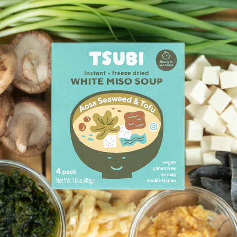 TSUBI Soup - White Miso with Seaweed & Tofu 4 Pack