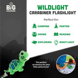 Sun Company / Big Discoveries - WildLight Animal Carabiner Flashlight - Green Turtle