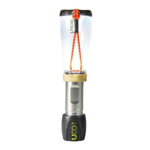 UCO Gear - Leschi LED Lantern & Flashlight: Silver Black