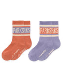 Parks Project - Parks Trail Crew Sock 2 Pack: Blue and Green / XS/S - Cabin Fever Outfitters