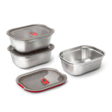 Black+Blum - Lunch Box - Microwave-Safe Leak Proof Stainless Steel Set: Mixed Set (S/M/L)