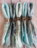 Boots Are My Roots - Cowboy Blue Hand Dyed Bandanas
