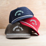 Endless August Supply Co. - Customizable Arch City Corduroy Hat | Name Drop Hat: Navy/yellow