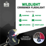 Sun Company / Big Discoveries - WildLight Animal Carabiner Flashlight - Black Bear
