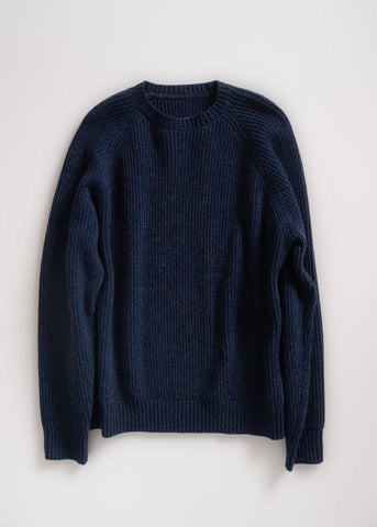 Iron & Resin - Dume Sweater: Heather Navy / Medium