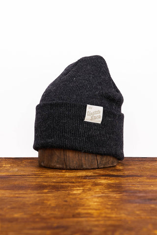 Upstate Stock - Black American Mohair Beanie: One Size